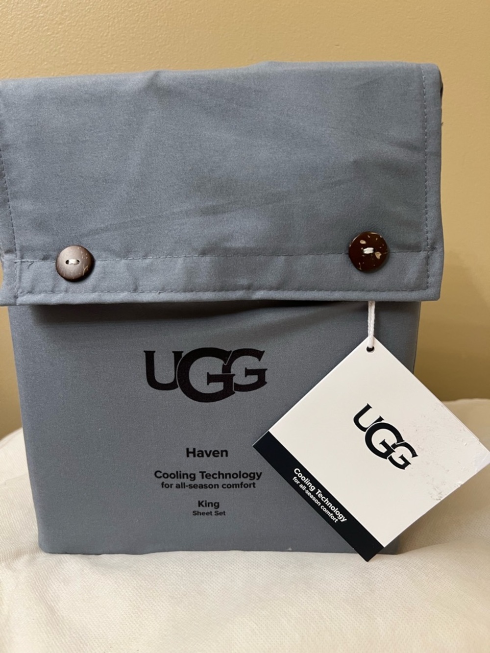 UGG Haven Cooling Technology King Sheet Set NWT